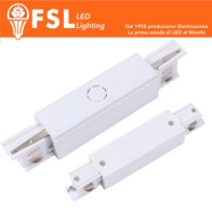FSL Connettore Forma I per binario Trifase - Colore Bianco FLT4-WIN