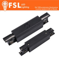FSL Connettore Forma I per binario Trifase - Colore Nero FLT4-BIN