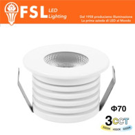 VEGA - Punto luce LED Spotlight  – 7W 3CCT – 70*75mm – IP20  - Driver Eaglerise FLM32IP20-7W