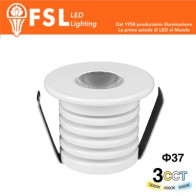 VEGA - Punto luce LED Spotlight  – 1W 3CCT – 37*37mm – IP20 - Driver Eaglerise FLM32IP20-1W