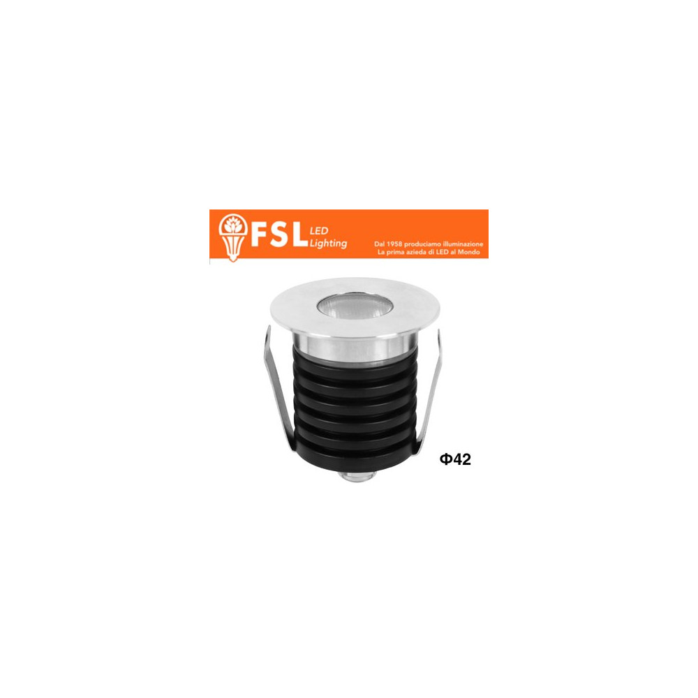 POLARIS - Punti Luce LED Spotlight Waterproof – 3W 3000K – 42*37mm – IP65 FLM32IP65-3W3