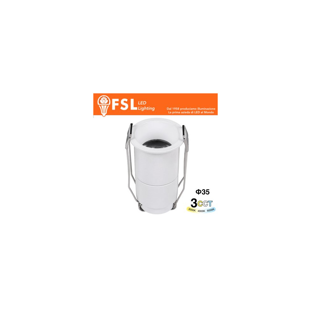 ALTAIR - Micro Punto luce LED – 3W 3CCT 35*62mm IP20 - Driver Eaglerise FLM40IP20-3W