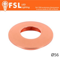 VEGA - Cover Curva per Punto Luce LED – Ø56 – Oro Rosa FLM32-3CRO