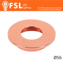 VEGA - Cover Piatta per Punto Luce LED – Ø56 – Oro Rosa FLM32-3FRO