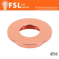 VEGA - Cover Piatta per Punto Luce LED – Ø56 – Oro Rosa FLM32-3FRO