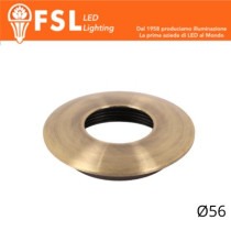 VEGA - Cover Curva per Punto Luce LED – Ø56 – Bronzo FLM32-3CBR