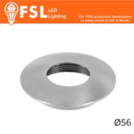 VEGA - Cover Curva per Punto Luce LED – Ø56 – Nichel Satinato FLM32-3CSA