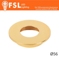 VEGA - Cover Piatta per Punto Luce LED – Ø56 – Oro FLM32-3FGO
