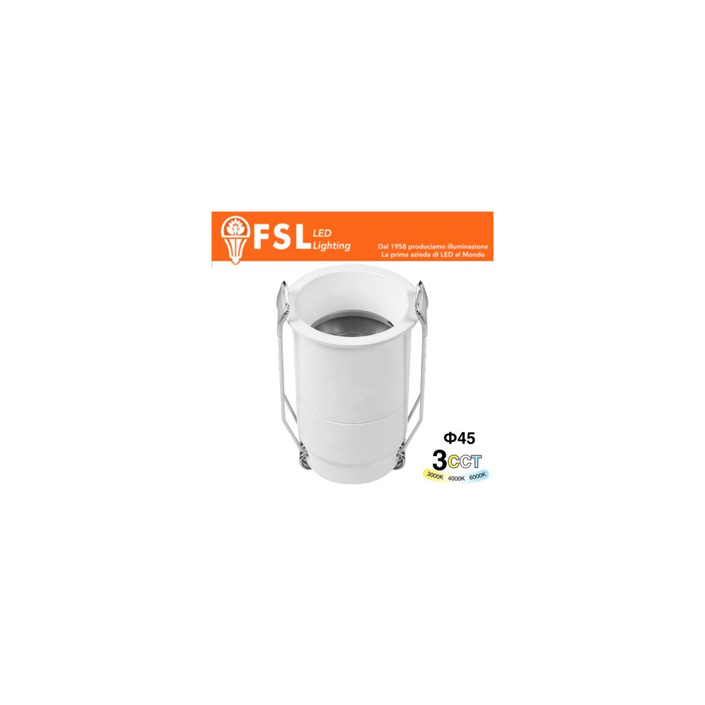 ALTAIR - Micro Punto luce LED  – 5W 3CCT 45*67mm IP20 - Driver Eaglerise FLM40IP20-5W