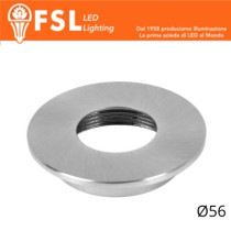 VEGA - Cover Piatta per Punto Luce LED – Ø56 – Nichel Satinato FLM32-3FSA