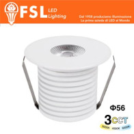 VEGA - Punto luce LED Spotlight  – 3W 3CCT – 56*57 – IP20 - Driver Eaglerise FLM32IP20-3W
