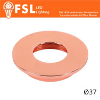 VEGA - Cover Piatta per Punto Luce LED – Ø37 – Oro Rosa FLM32-1FRO