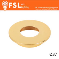 VEGA - Cover Piatta per Punto Luce LED  – Ø37 – Oro FLM32-1FGO