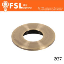 VEGA - Cover Piatta per Punto Luce LED – Ø37 – Bronzo FLM32-1FBR