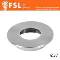 VEGA - Cover Piatta per Punto Luce LED – Ø37 – Nichel Satinato FLM32-1FSA