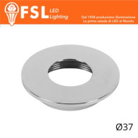 VEGA - Cover Piatta per Punto Luce LED – Ø37 – Cromo FLM32-1FCH