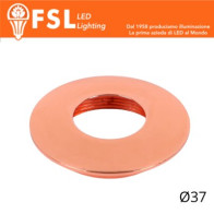 VEGA - Cover Curva per Punto Luce LED  – Ø37 – Oro Rosa FLM32-1CRO