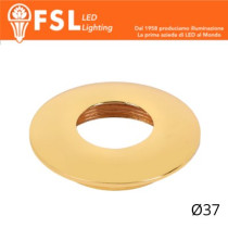 VEGA - Cover Curva per Punto Luce LED – Ø37 – Oro FLM32-1CGO