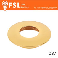 VEGA - Cover Curva per Punto Luce LED – Ø37 – Oro FLM32-1CGO