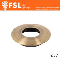 VEGA - Cover Curva per Punto Luce LED – Ø37 – Bronzo FLM32-1CBR