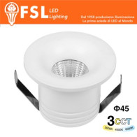 ORION - Punto luce LED Ottica arretrata – 4W 3CCT 45*36mm IP20 Driver Eaglerise FLM39RIP20-4W