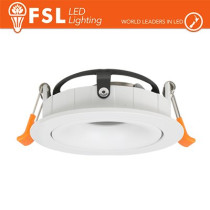 Ghiera orientabile 3D TONDA - Alluminio verniciato a polvere, foro 95mm BIANCA FLFSS613W