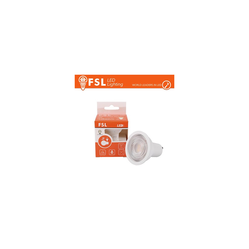 GU10 Lampadina LED - 6,5W 3000K 500LM 38° CRI>80 Dimmerabile FLGU106W30K38D
