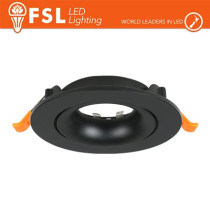 Ghiera orientabile TONDA - Alluminio verniciato a polvere, foro 90mm NERA FLFSS614B