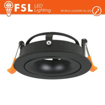 Ghiera orientabile 3D TONDA - Alluminio verniciato a polvere, foro 95mm, NERA FLFSS613B