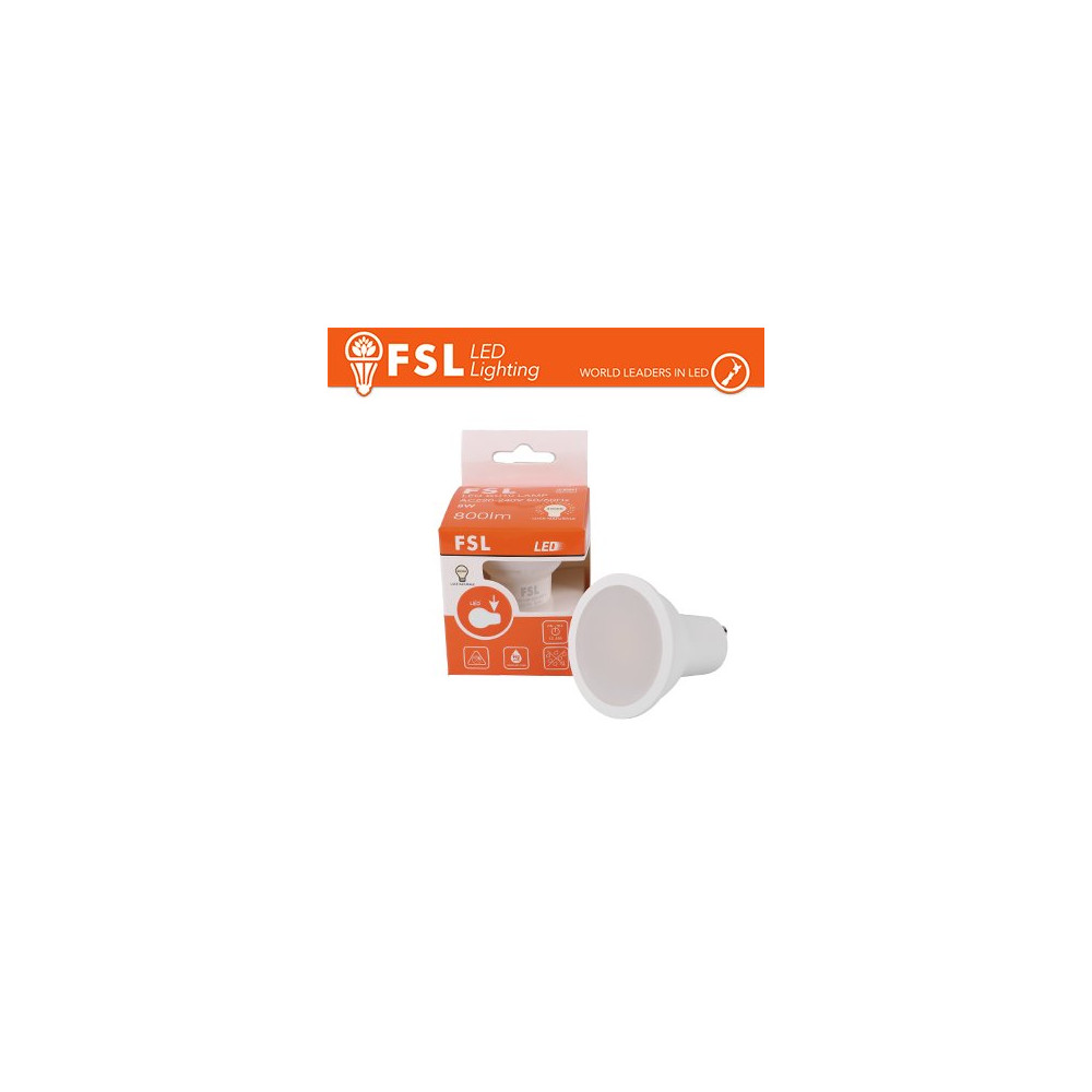GU10 lampadina LED 8W alta luminosità - 4000K,  850lm, 100° FLGU10A8W40K100