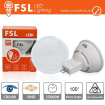 MR16 Lampadina LED - 6W 4000K 510LM 100º CRI80  DC 12V FLMR166W40K100