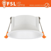 Ghiera fissa TONDA - Alluminio verniciato a polvere, foro 75mm BIANCA FLFSS615W