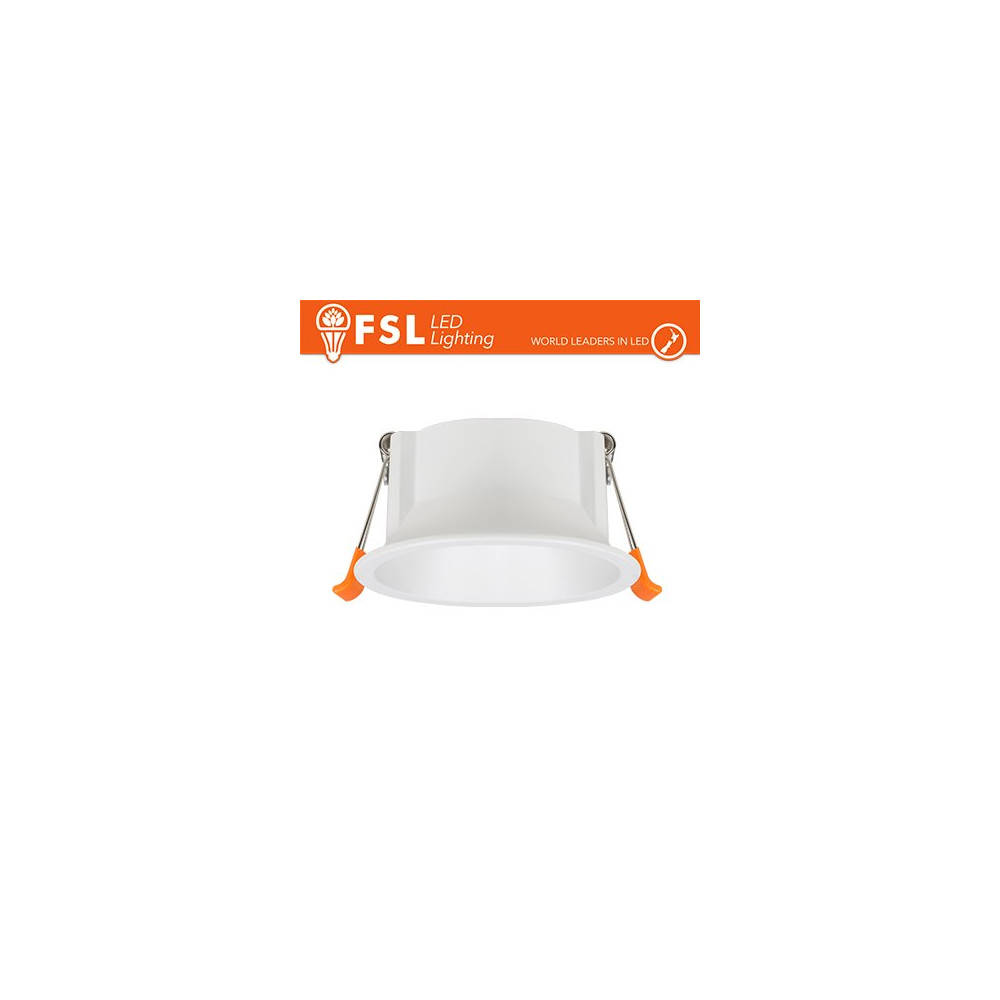 Ghiera fissa TONDA - Alluminio verniciato a polvere, foro 75mm BIANCA FLFSS615W