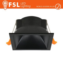 Ghiera fissa QUARDATA - Alluminio verniciato a polvere, foro 75*75mm NERO FLFSS616B