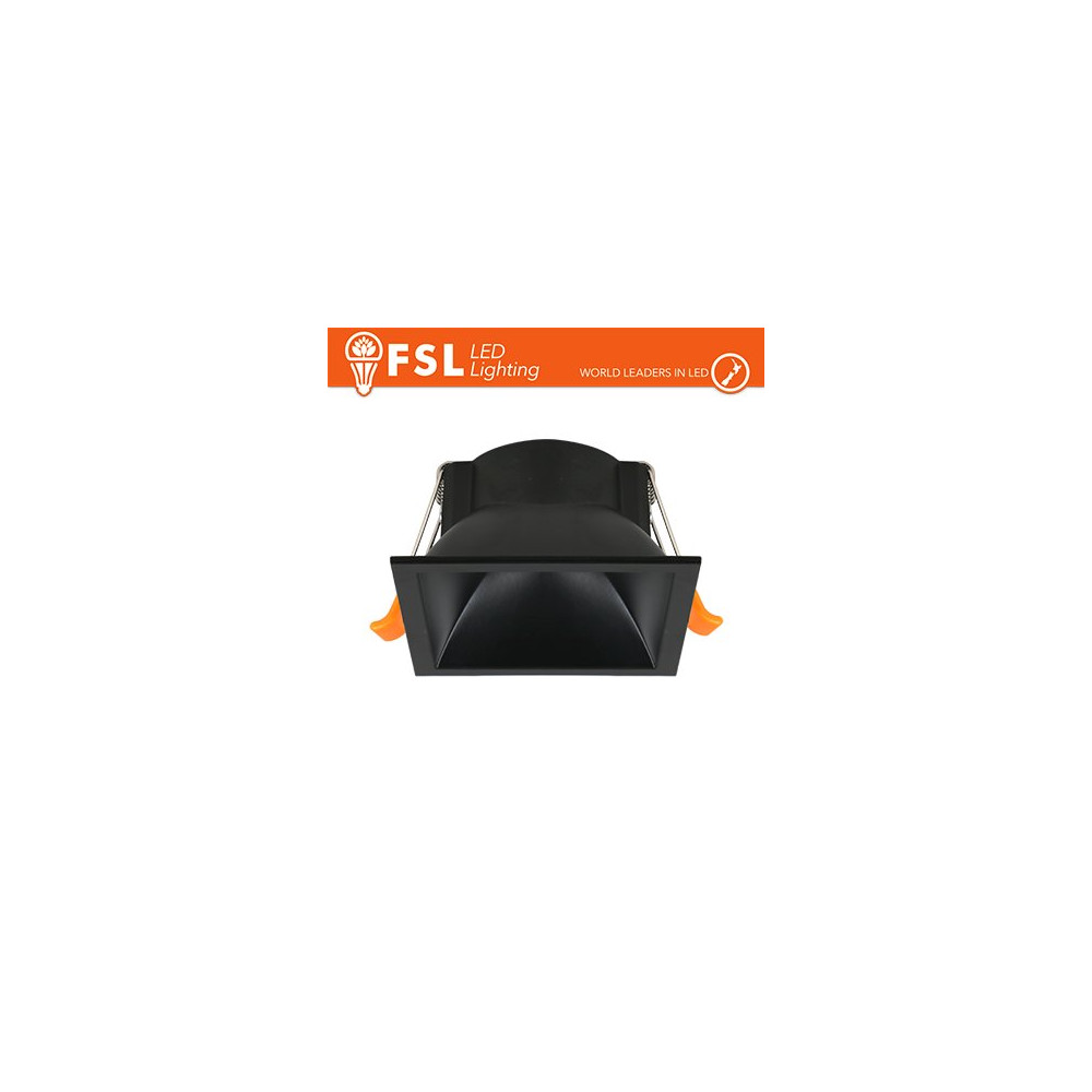 Ghiera fissa QUARDATA - Alluminio verniciato a polvere, foro 75*75mm NERO FLFSS616B
