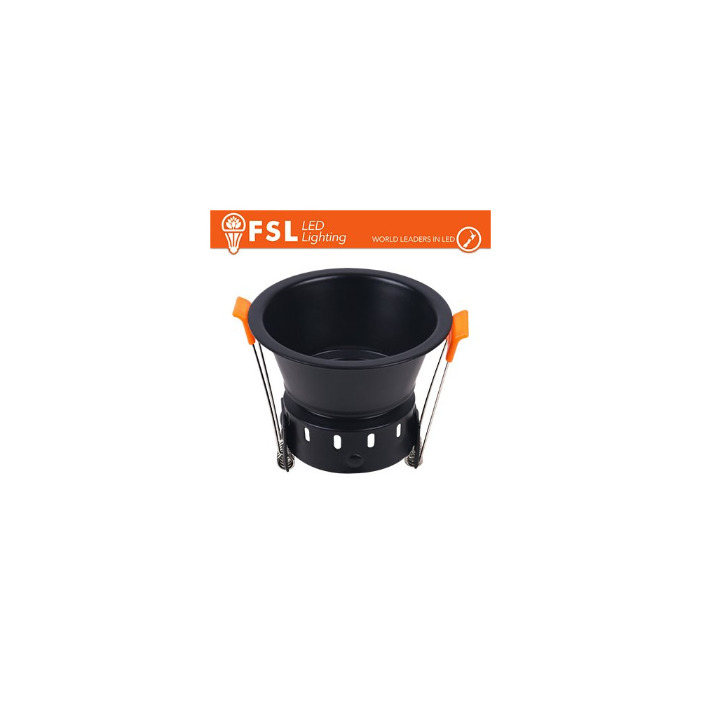 Ghiera fissa TONDA - Alluminio verniciato a polvere, foro 75mm BIANCA FLFSS619B