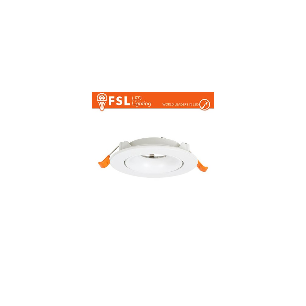 Ghiera orientabile TONDA - Alluminio verniciato a polvere, foro 90mm BIANCA FLFSS614W