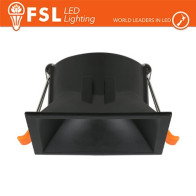 Ghiera orientabile QUARDATA - Alluminio verniciato a polvere, foro 80*80mm NERA FLFSS618B