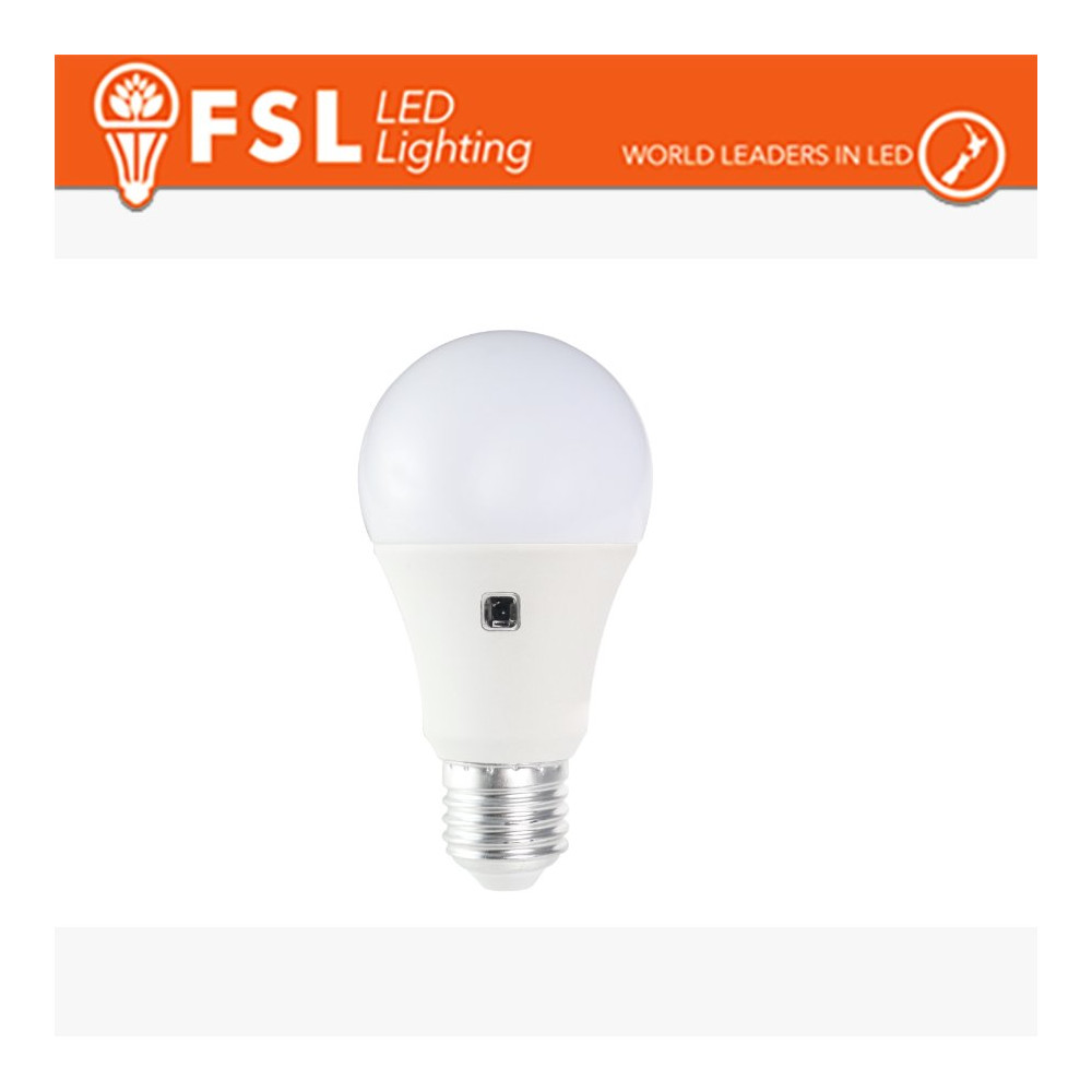 Lampada LED con Doppio Sensore Crepuscolare 7W 4000K FLA60S7W40K27