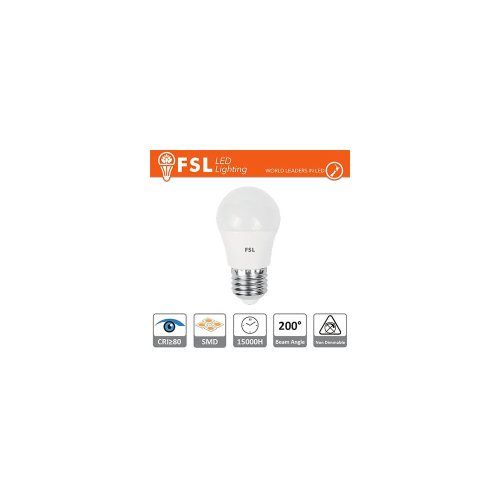 Lampada Sfera - 7,5W 3000K E27 FLG45B75W30K27