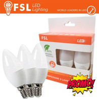 Lampada Oliva E14: Confezione PROMO 3PACK - 6W 4000K FL3C376W40K14