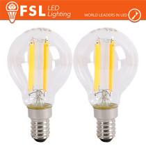 Lampada Filamento MiniSfera G45  6.5W 3000K E14 - Confezione 2PACK FL2G45F7W30K14