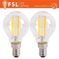Lampada Filamento MiniSfera G45  6.5W 3000K E14 - Confezione 2PACK FL2G45F7W30K14