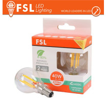 Lampada Filamento MiniSfera G45  4W 3000K E14 - Confezione 2PACK FL2G45F4W30K14