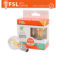 Lampada Filamento MiniSfera G45  4W 3000K E14 - Confezione 2PACK FL2G45F4W30K14