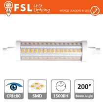 R7s - 9,5W 4000K 1160LM >200º 25*118mm CRI80 FLR7S-9W40K