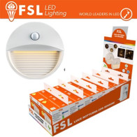 Luce notturna tonda con sensore di movimento bispina con espositore FLFSN305