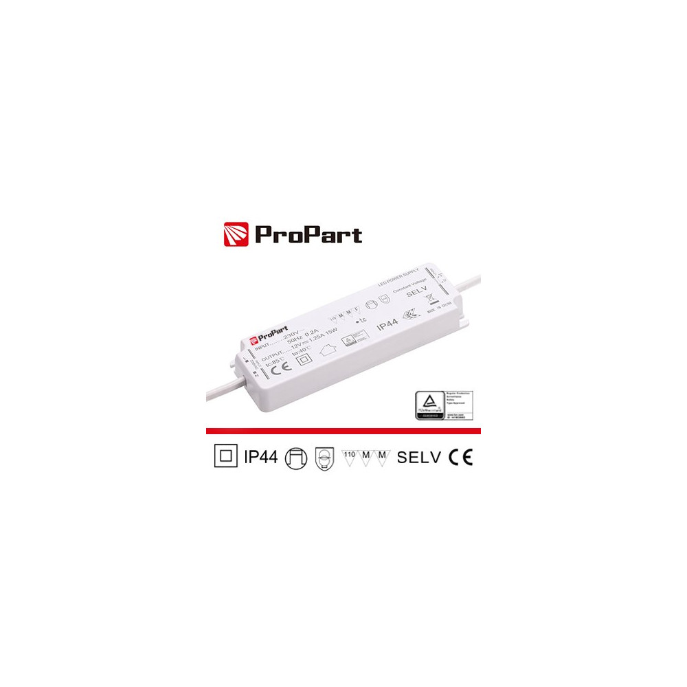 Alimentatore IP44 24V 30W 1.25A Size:158x51x18mm PEF44-30W24V