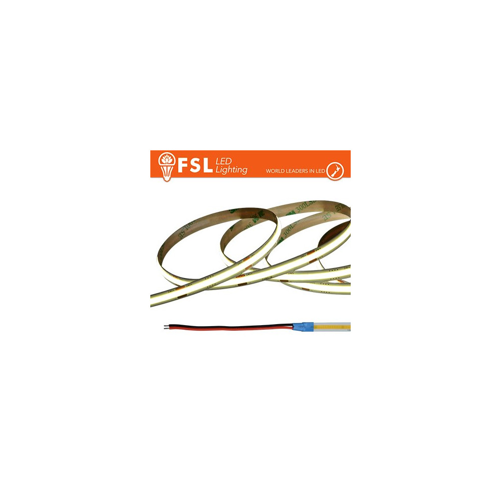 Striscia LED COB 5metri - IP20 6500K 24V 15W/m 1500lm/m CRI90 FLSC24V15W6K