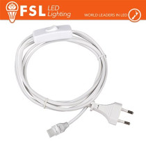 Cavo spina 1m per strisce LED220V con interruttore FLSC2209